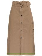 Bottega Veneta Beige Cotton Skirt With Belt Bottega Veneta Beige Cotton Skirt With Belt - Beige