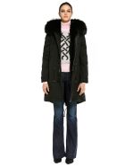 Exclusive Fw20 Icon Parka: Black Parka Patch Fox Raccoon Fur Mr & Mrs Italy Exclusive Fw20 Icon Parka: Black Parka Patch Fox Raccoon Fur - BLACK