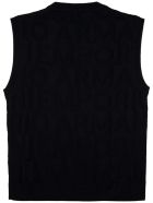 Emporio Armani Blue Sleeveless Sweater In Wool Blend Emporio Armani Blue Sleeveless Sweater In Wool Blend - Blu