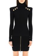 Sweater With Buttons Balmain Sweater With Buttons - Nero