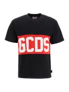 T-shirt With Logo Band GCDS T-shirt With Logo Band - Black