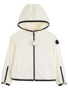 Moncler Breanna Nylon Jacket With Contrasting Profiles Moncler Breanna Nylon Jacket With Contrasting Profiles - White