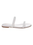 White Marley 05 Flat Sandal Gianvito Rossi White Marley 05 Flat Sandal