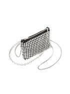Heiress Rhinestone Nano Pouch T by Alexander Wang Heiress Rhinestone Nano Pouch - White