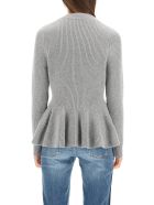 Shaped Cardigan Alexander McQueen Shaped Cardigan - Grigio