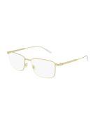 Montblanc MB0146O Eyewear Montblanc MB0146O Eyewear - Gold Gold Transparent