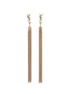 Saint Laurent Loulou Earrings In Golden Brass Saint Laurent Loulou Earrings In Golden Brass - Metallic