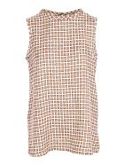 's Max Mara 'zarella' Silk Top 'S Max Mara 'zarella' Silk Top - Beige