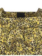 Short Dress With Print And Square Neckline Givenchy Short Dress With Print And Square Neckline - Black/yellow