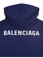 Man Blue Political Campaign Hoodie Balenciaga Man Blue Political Campaign Hoodie - Pacific blue/white