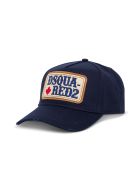 Dsquared2 Blue Cotton Hat With Logo Patch Dsquared2 Blue Cotton Hat With Logo Patch - Blu