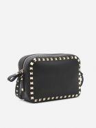 Valentino Garavani Rockstud Leather Shoulder Bag Valentino Garavani Rockstud Leather Shoulder Bag - Black