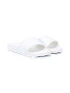Unisex Kid White Slippers With Logo Balmain Unisex Kid White Slippers With Logo