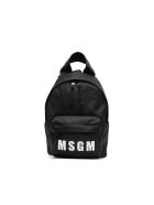 Msgm Black Nylon Backpack MSGM Black Nylon Backpack - BLACK