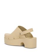 Xocoi Beige Recycled Rubber Clogs With Logo Xocoi Beige Recycled Rubber Clogs With Logo - Beige