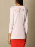 Armani Exchange Sweater Armani Exchange Crewneck Sweater In Cotton Blend Armani Collezioni Armani Exchange Sweater Armani Exchange Crewneck Sweater In Cotton Blend - White