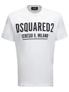 Dsquared2 White Cotton T-shirt With Logo Print Dsquared2 White Cotton T-shirt With Logo Print - White
