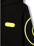 GCDS Mini Black Cotton Hoodie GCDS Mini Black Cotton Hoodie - Nero