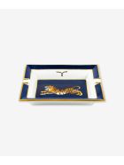 Porcelain Ashtray "crouching Tiger" Larusmiani Porcelain Ashtray "crouching Tiger" - blu night