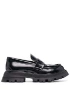 Alexander McQueen Wander Black Leather Loafers Alexander McQueen Wander Black Leather Loafers - Black