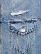 Balenciaga Organic Denim Jacket With Pockets Balenciaga Organic Denim Jacket With Pockets - Blu