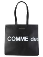 Comme Des Garcons Wallet Huge-logo Tote Bag Comme des Garçons Wallet Comme Des Garcons Wallet Huge-logo Tote Bag - BLACK