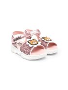 Moschino Sandals With Applications Moschino Sandals With Applications - Pink