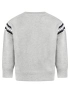 Burberry Grey Sweatshirt For Kids With Logo Burberry Grey Sweatshirt For Kids With Logo - Grey