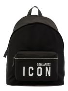 Dsquared2 Fabric Backpack Dsquared2 Fabric Backpack - NERO+BIANCO