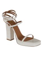Paris Texas Side Buckled Platform Sandals Paris Texas Side Buckled Platform Sandals - Bone