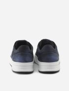 Tod's Blue Nabuk Sneaker In Suede Tod's Blue Nabuk Sneaker In Suede - Dark blue