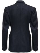 Maison Margiela Double-breasted Pinstripe Wool Blazer Maison Margiela Double-breasted Pinstripe Wool Blazer - Grey