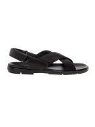 Prada Double Crisscross Band Sandals Prada Double Crisscross Band Sandals - BLACK