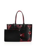 Christian Louboutin Black Leather Cabata Small Loubinthesky Perfore Christian Louboutin Black Leather Cabata Small Loubinthesky Perfore - BLACK