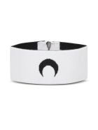 Marine Serre Moon Collar In Balck Stretch Knit Marine Serre Moon Collar In Balck Stretch Knit - White