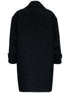 Dolce & Gabbana Black Bouclè Wool Coat Dolce & Gabbana Black Bouclè Wool Coat - Black