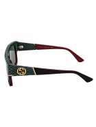 Gg0483s Sunglasses Gucci Gg0483s Sunglasses - 003 BLACK BLACK GREEN