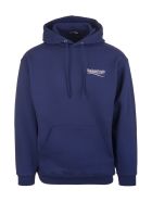 Man Blue Political Campaign Hoodie Balenciaga Man Blue Political Campaign Hoodie - Pacific blue/white