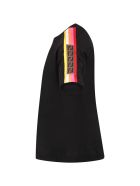 Fendi Black T-shirt For Girl With Colorful Stripes Fendi Black T-shirt For Girl With Colorful Stripes - Gme Black