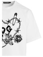 Dolce & Gabbana 'dg Cuore Spinoso' T-shirt Dolce & Gabbana 'dg Cuore Spinoso' T-shirt - Black&White
