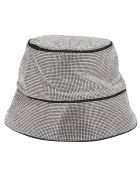 Kara Silevr-tone Bucket Hat Kara Silevr-tone Bucket Hat - White