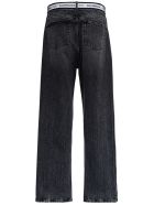 Balenciaga Denim Jeans With Logo Band Balenciaga Denim Jeans With Logo Band - Black