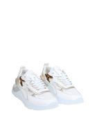 D.a.t.e. White Leather Sneakers D.A.T.E. White Leather Sneakers - White/Silver
