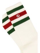 Gucci Stretch Cotton Socks Gucci Stretch Cotton Socks - (white/dark Green)