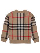 Burberry Beige Vintage Check Wool And Cashmere Sweater Burberry Beige Vintage Check Wool And Cashmere Sweater - Beige