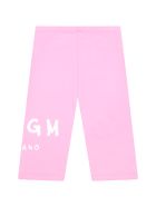 MSGM Pink Leggings For Babygirl Wih Logo MSGM Pink Leggings For Babygirl Wih Logo - Pink