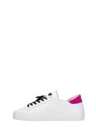 D.A.T.E. Hill Low Sneakers In White Leather D.A.T.E. Hill Low Sneakers In White Leather - white
