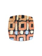 Plates Square Ceramic Colores 20,5x20,5 Cm Le Botteghe su Gologone Plates Square Ceramic Colores 20,5x20,5 Cm - Orange