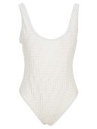 Fendi Ff-logo One Piece Swimsuit Fendi Ff-logo One Piece Swimsuit - MILK