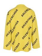 Unisex Yellow Allover Logo Crewneck Pullover Balenciaga Unisex Yellow Allover Logo Crewneck Pullover - Yellow/black